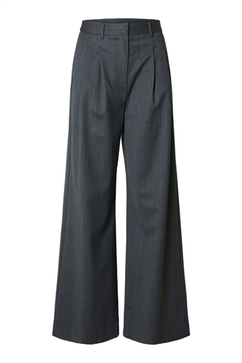 Naya HW Extra wide pants, Steel Gray